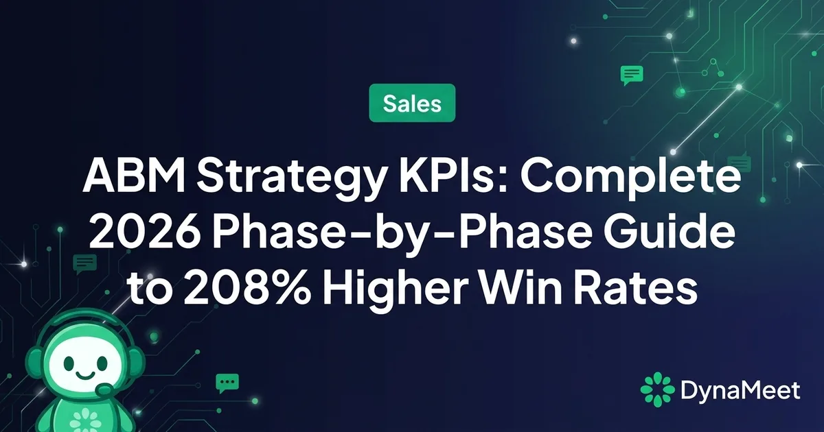 ABM KPIs That Prove Pipeline Value to Your CRO: 2026 Measurement Framework