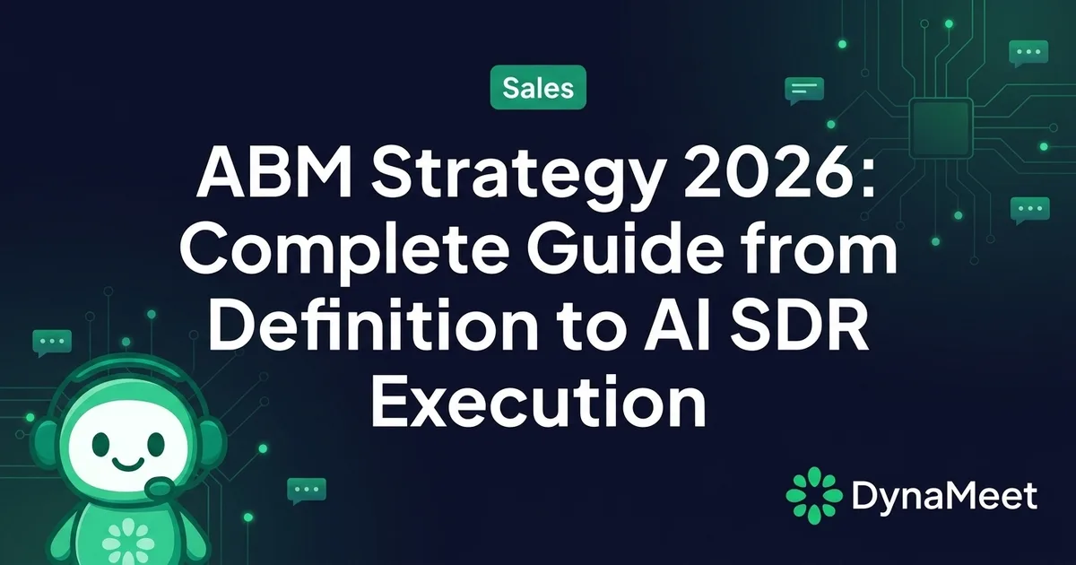 ABM Strategy 2026: Complete Guide from ICP Definition to AI SDR Execution