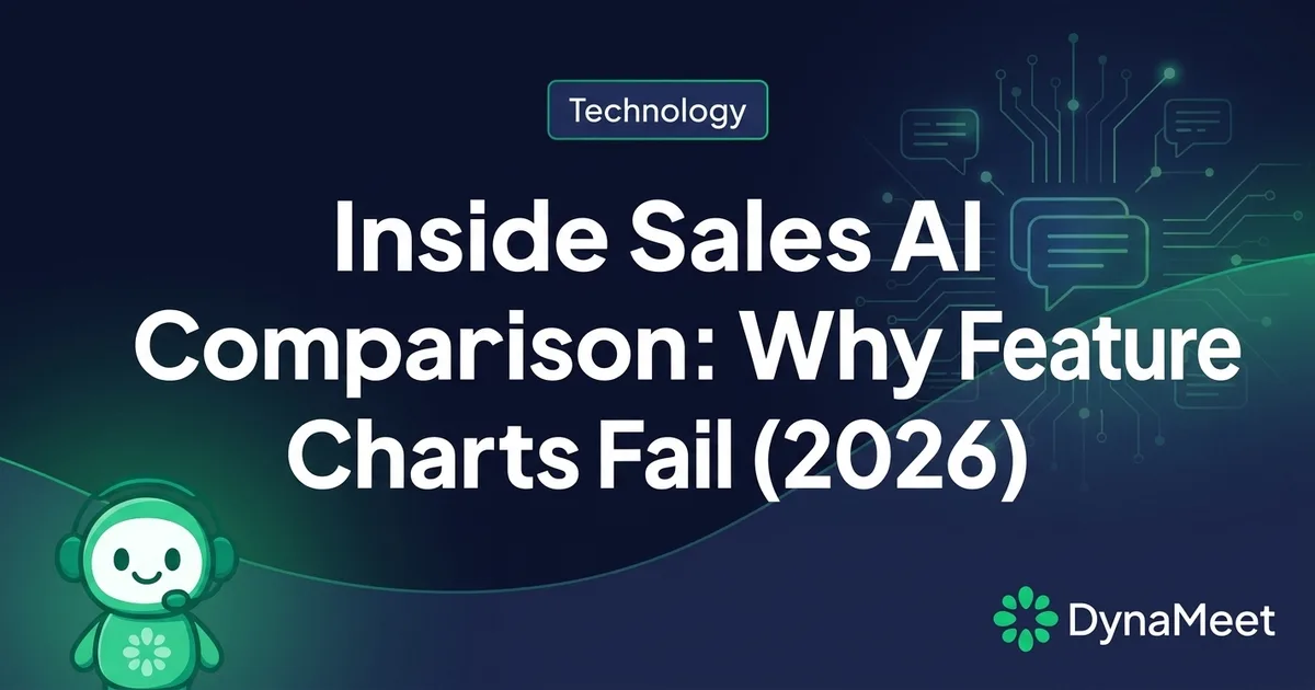 Inside Sales AI Comparison: Why Feature Charts Fail (2026)