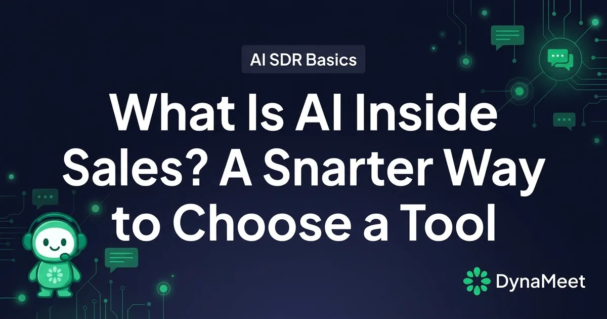 What Is AI Inside Sales? A Smarter Way to Choose a Tool
