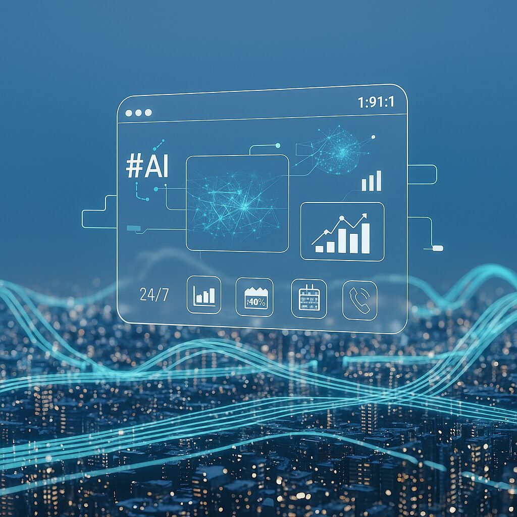 AIチャットボットが商談化を実現するため、ウェブサイト訪問者の情報を解析し、価値あるデータへと変換する様子。