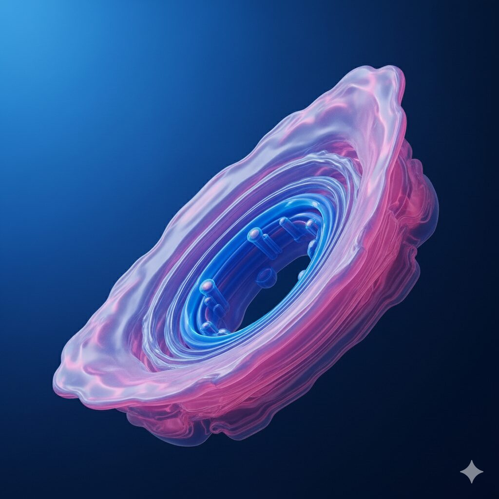 AI 商談 自動化が、複雑な営業データを分析し、整理されたインサイトへと変換する様子を示す抽象的なビジュアル。